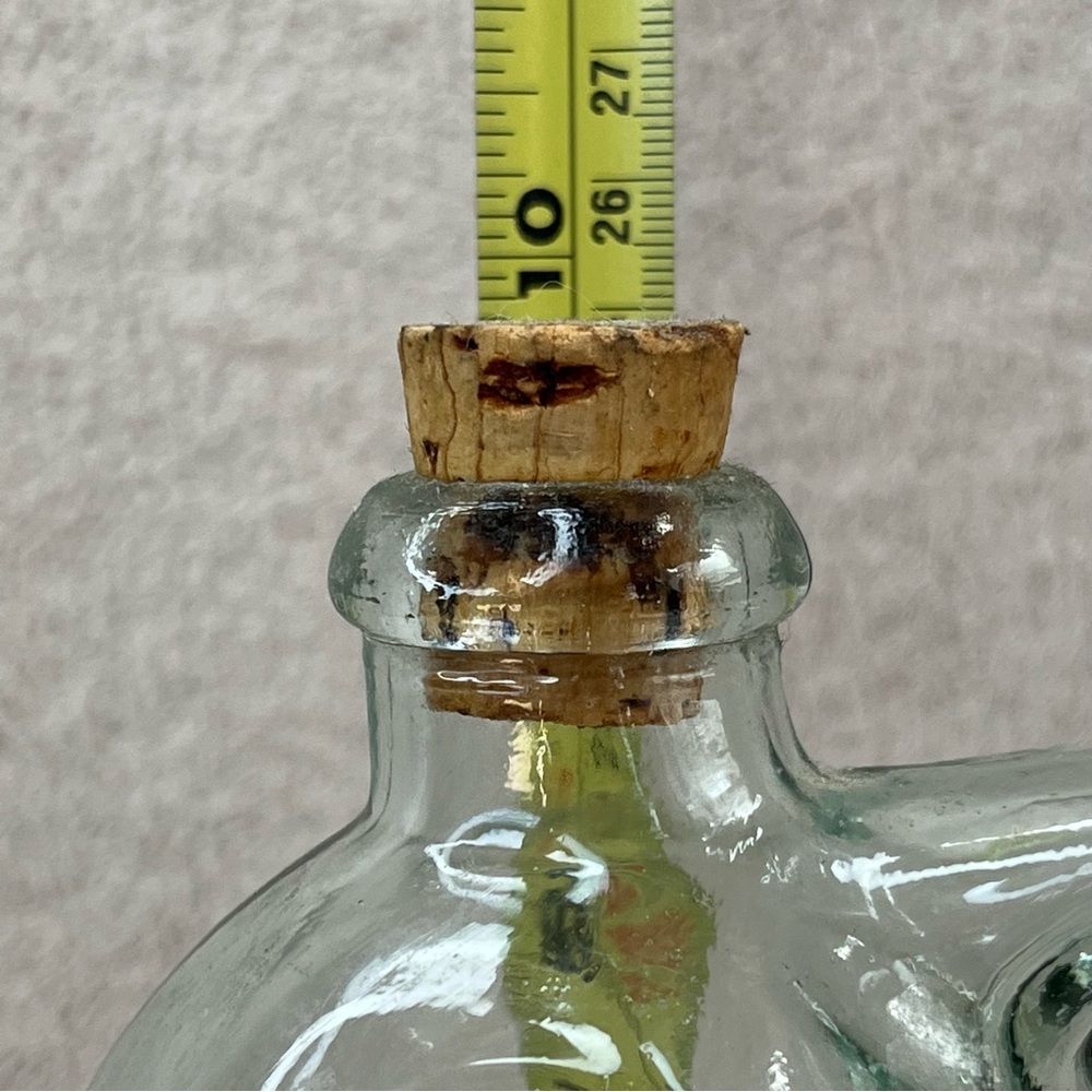 Vintage Glass Bottle w/Cork Gin Xoriguer-Mahon Menorca, Spain 16oz VTG 90s Retro - Picture 9 of 13